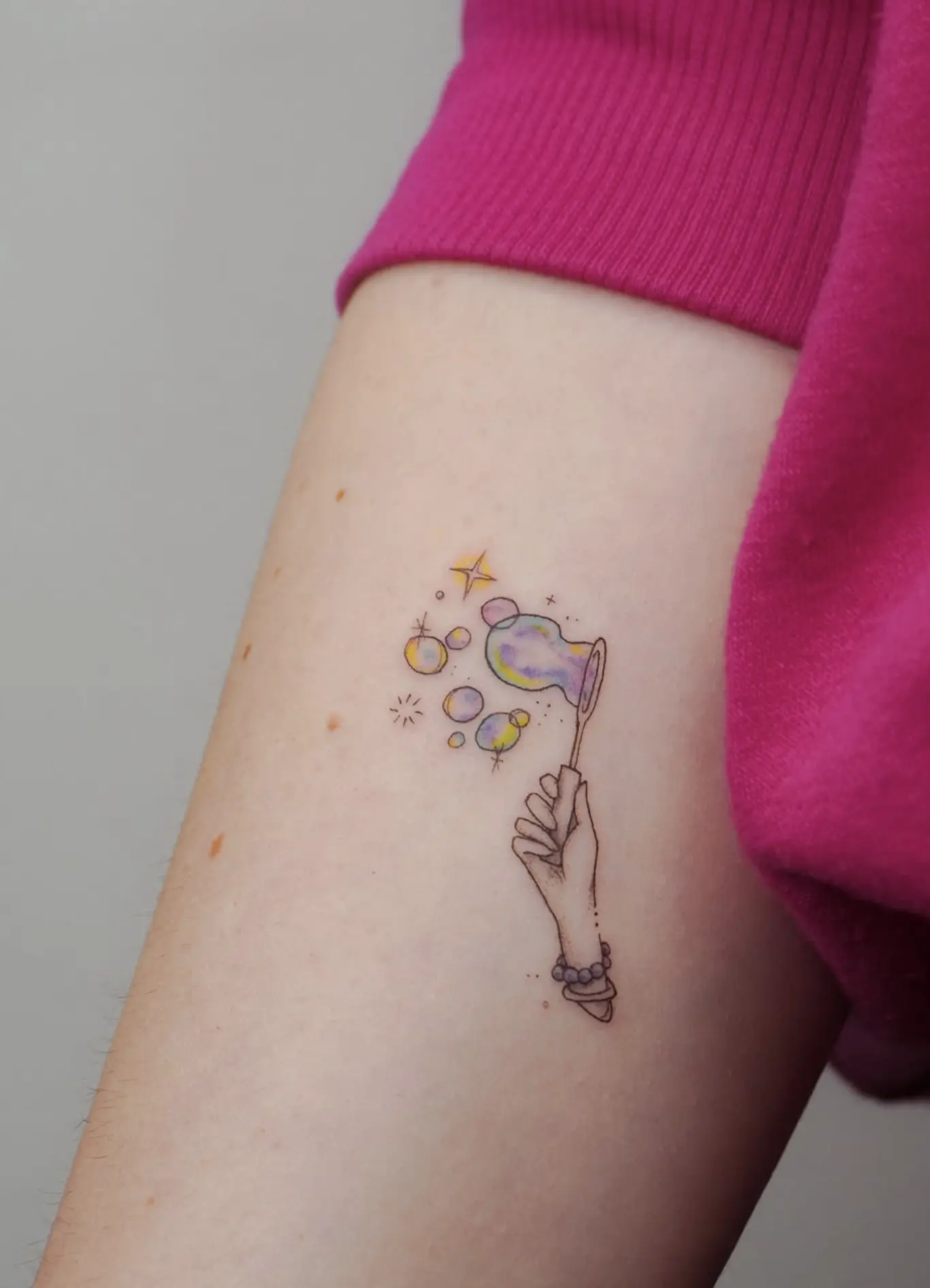 fine line tattoo placement